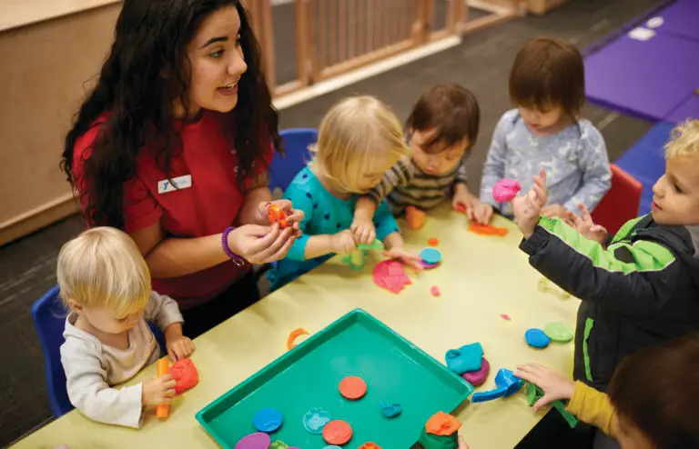 Infants and Toddlers Playdough play